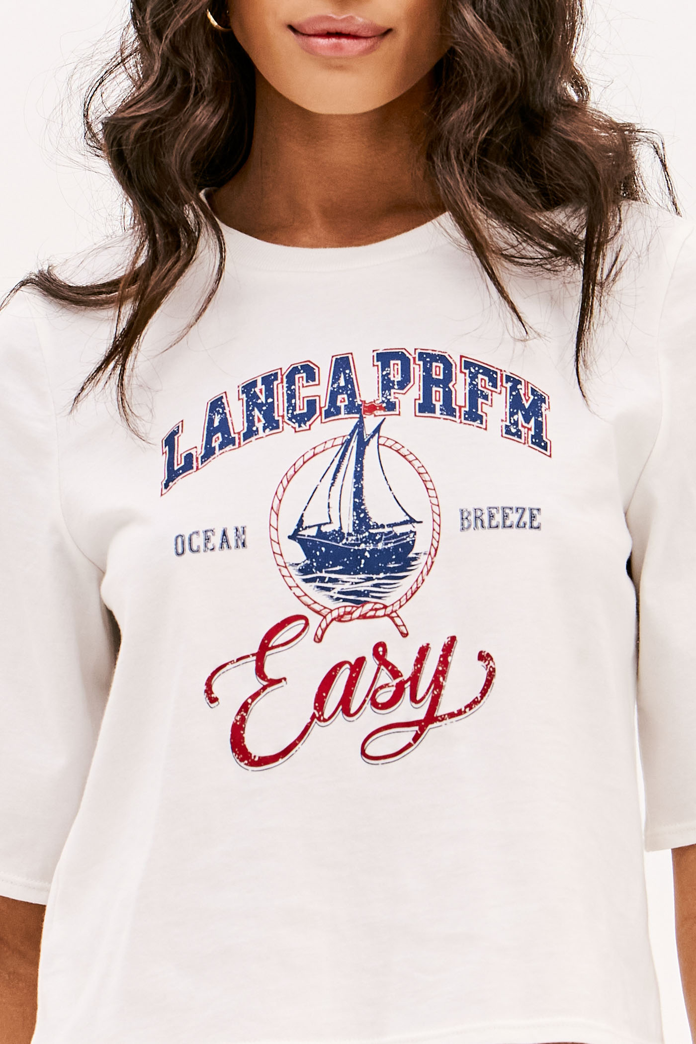 T-shirt Curta Ocean Breeze Branco - Lança Perfume 8