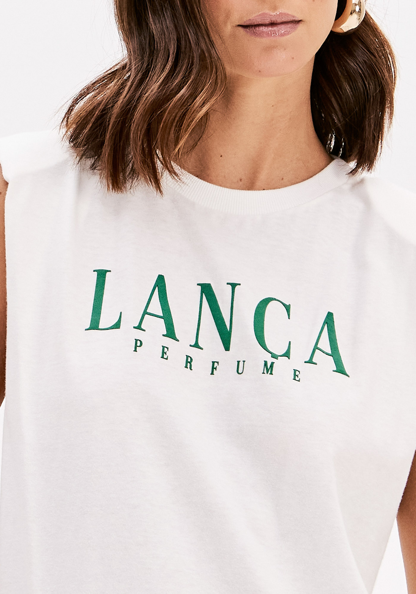 T-shirt de Cavas + Lenço Branco - Lança Perfume  3
