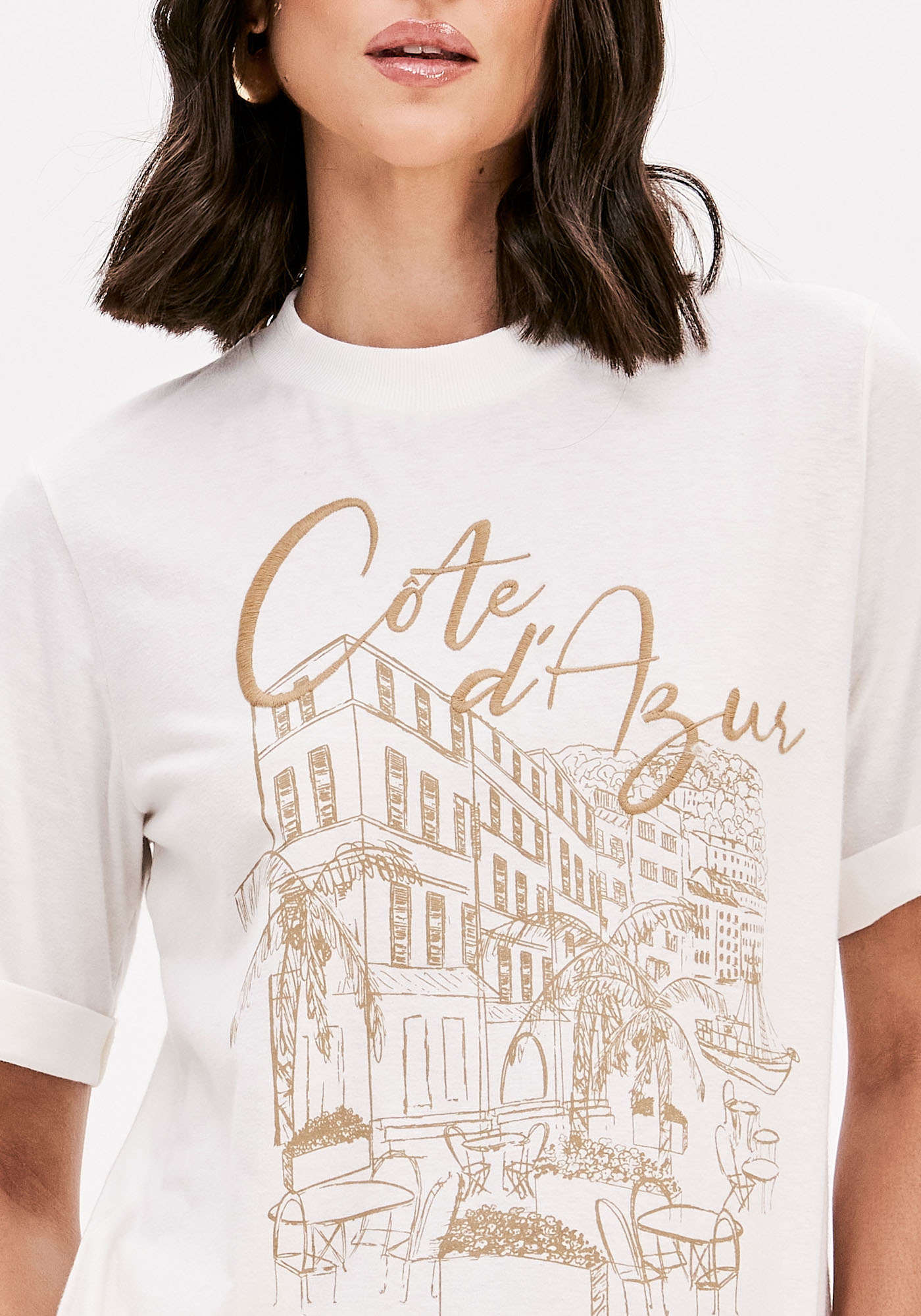 T-shirt Côte D' Azur Branco - Lança Perfume 5