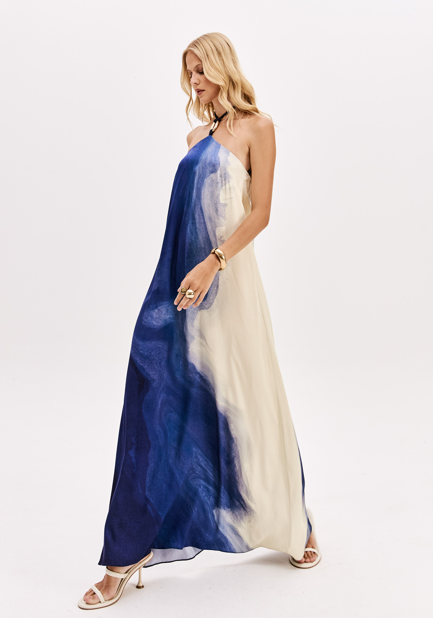 Vestido Comprido BLUE COAST Azul - Lança Perfume  2