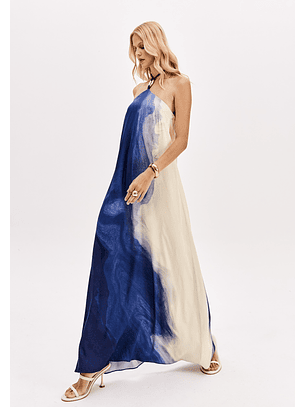 Vestido Comprido BLUE COAST Azul - Lança Perfume 