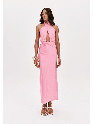 Vestido Comprido Rosa - Lança Perfume 