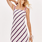 Vestido de Alças Riscas Branco - Lança Perfume - vignette 1