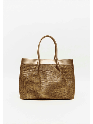 Mala de Ombro Dourada - Lança Perfume 