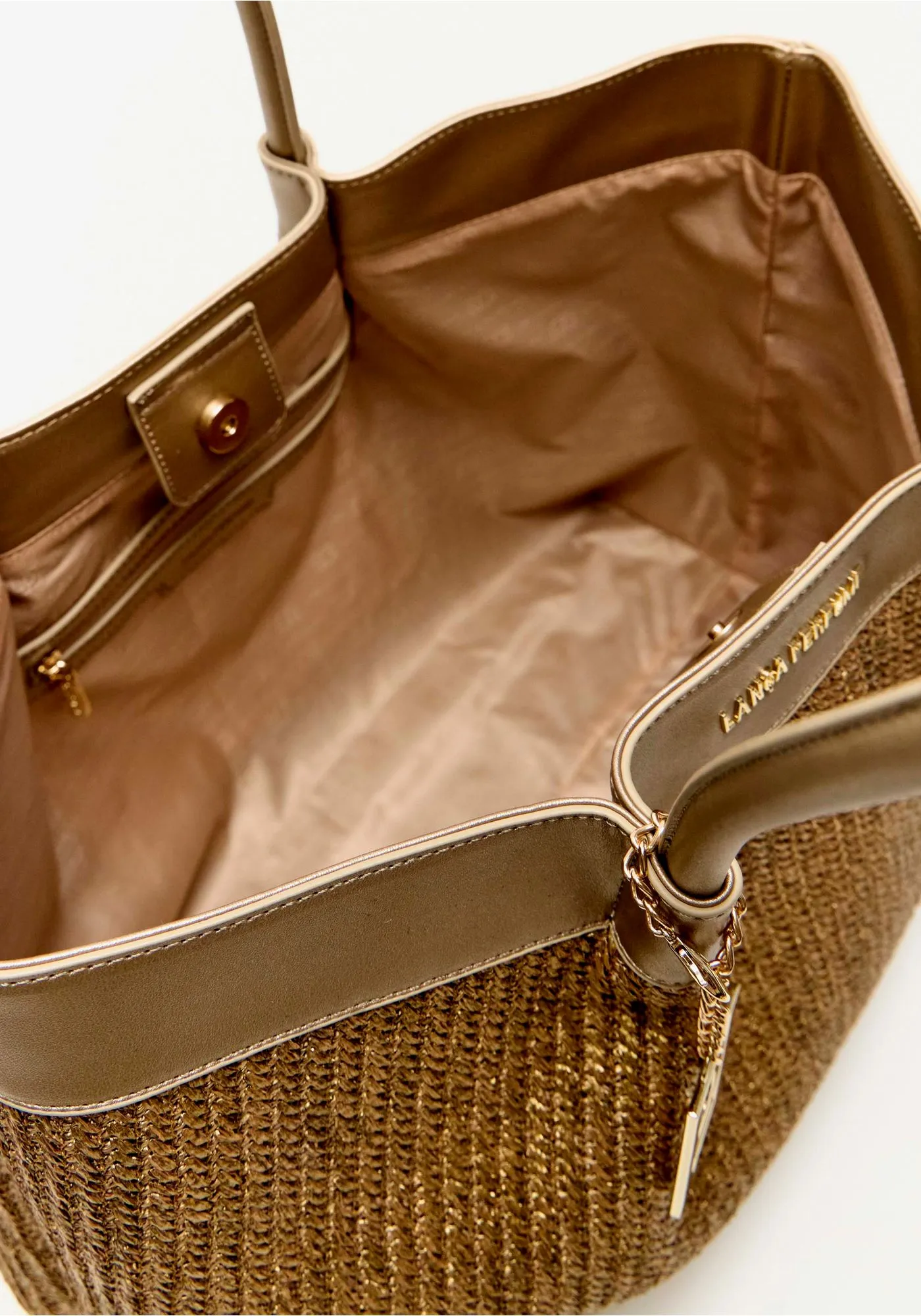 Mala de Ombro Dourada - Lança Perfume  4