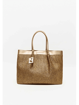 Mala de Ombro Dourada - Lança Perfume 