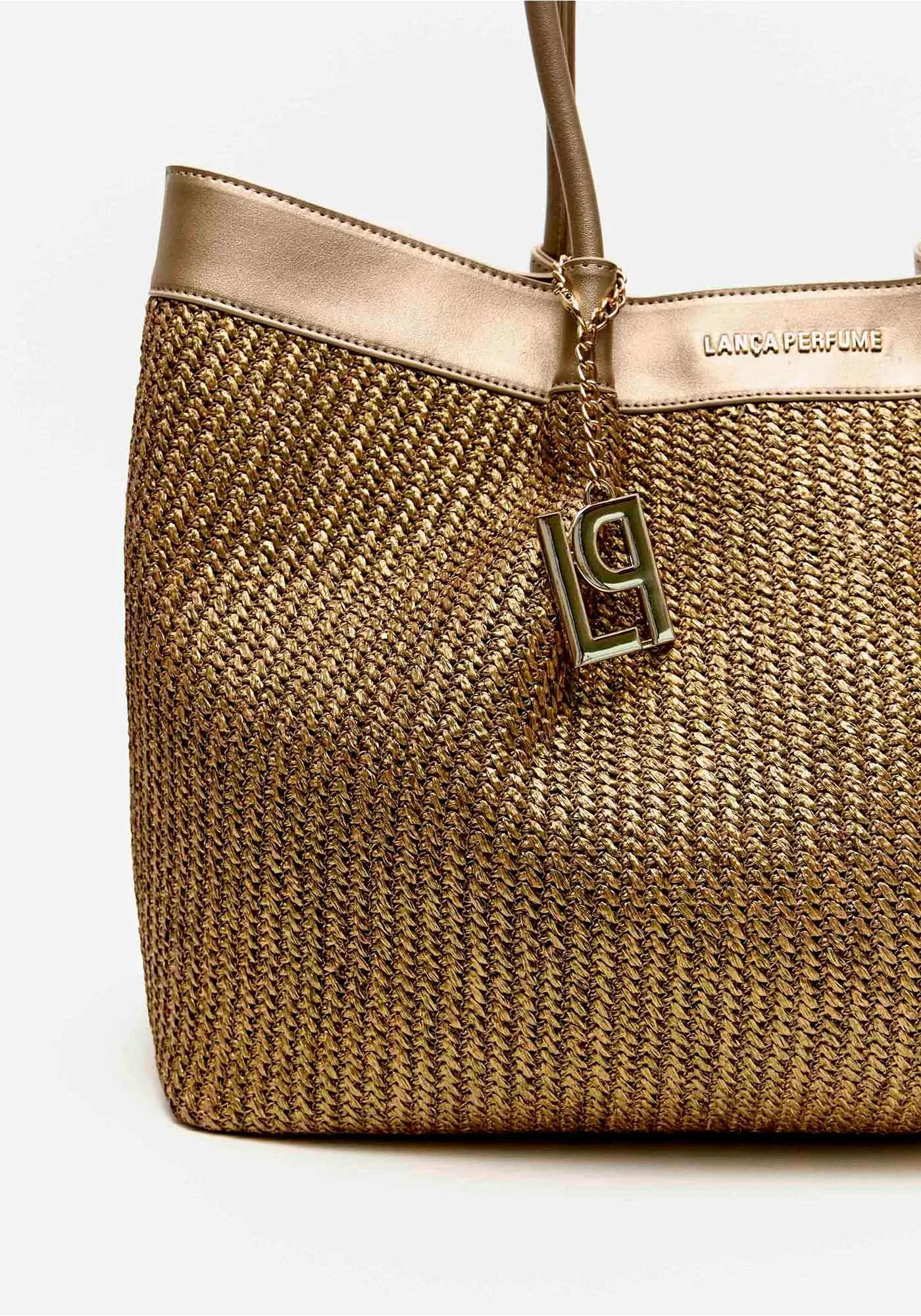 Mala de Ombro Dourada - Lança Perfume  6