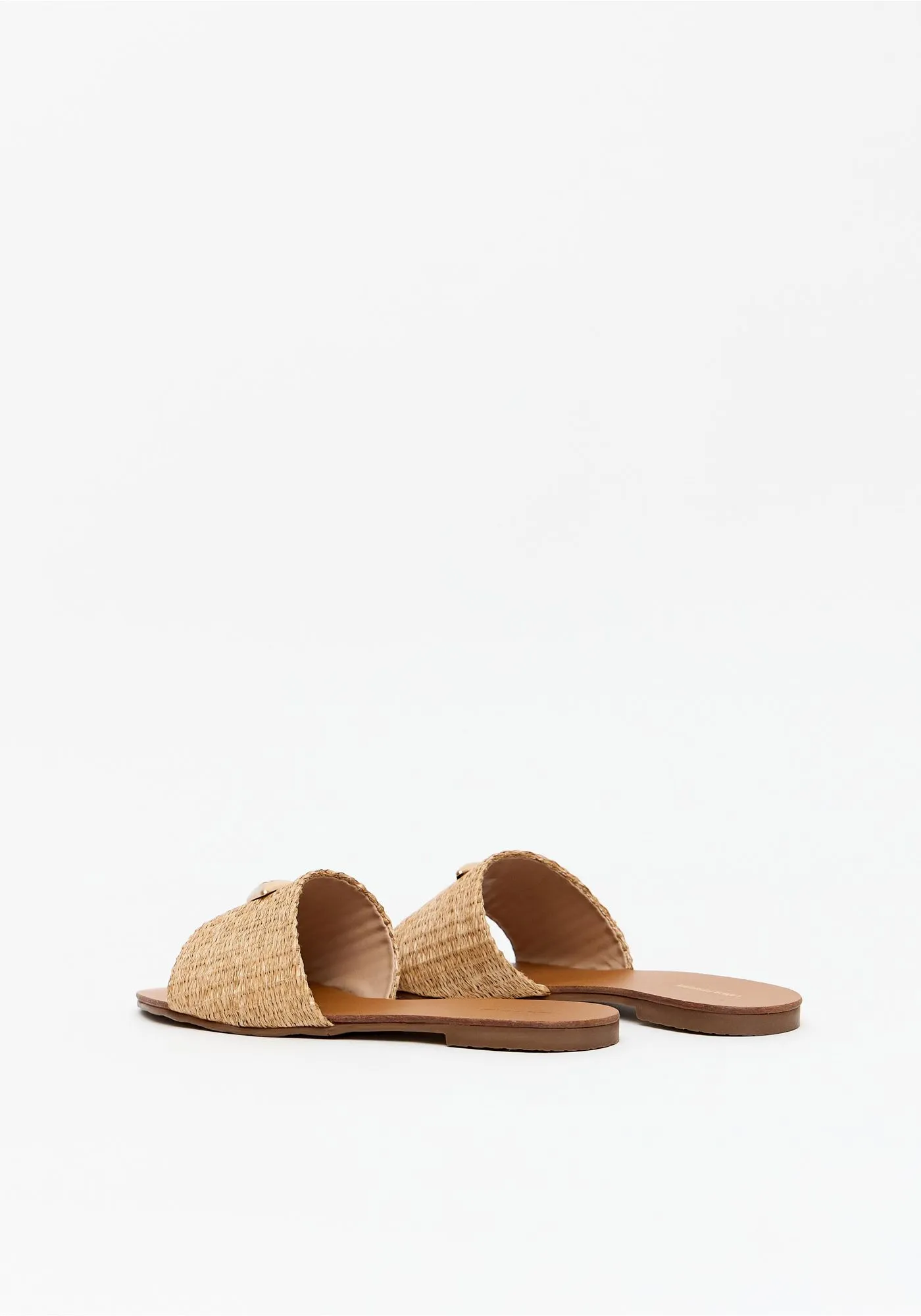 Chinelo em Ráfia Bege - Lança Perfume 2