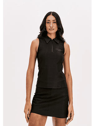 Top / Polo Desportivo Preto - Lança Perfume 