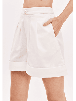 Calções Alfaiataria Branco - Lança Perfume