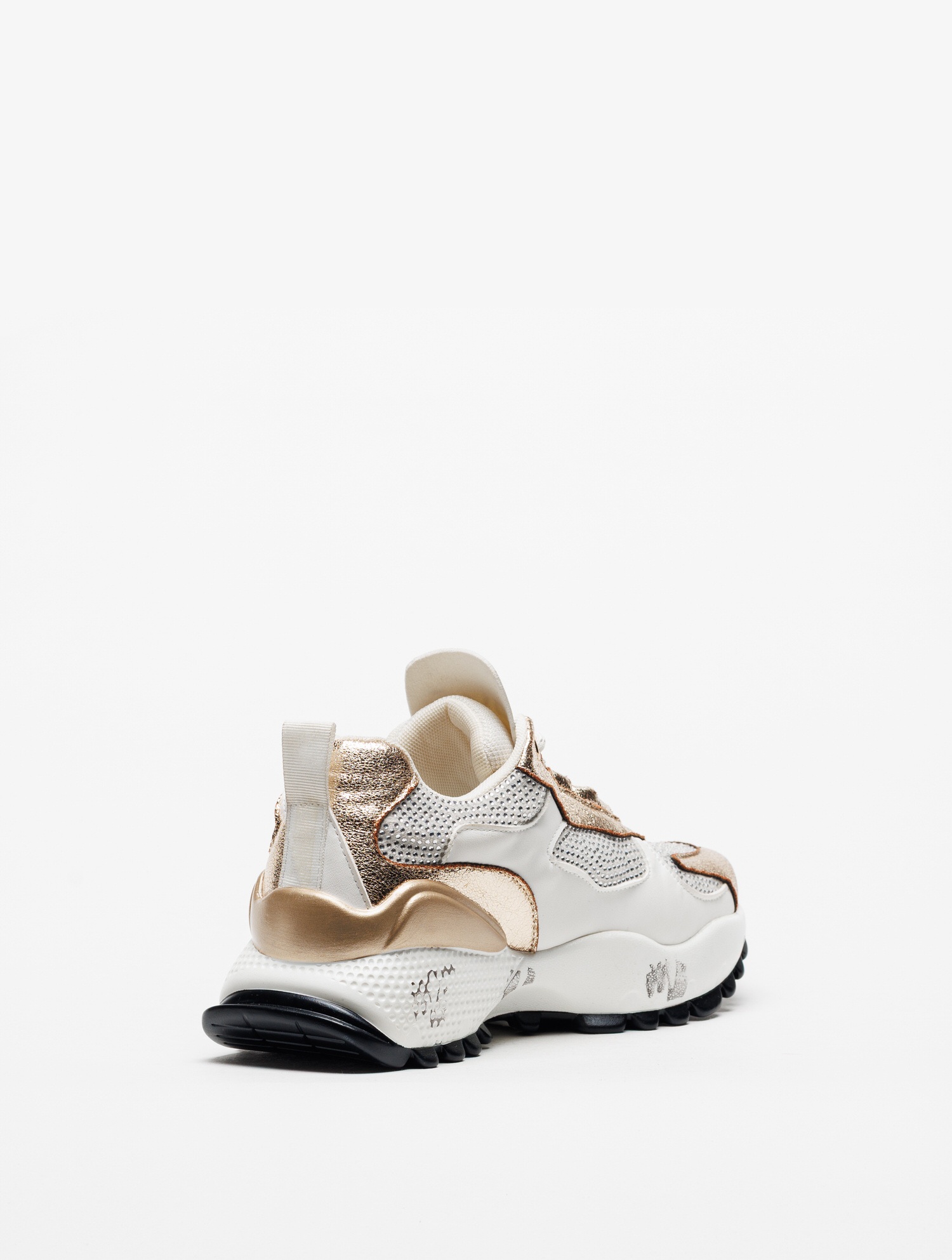 Ténis  D190608-22A Branco e Dourado - EXÉ  2