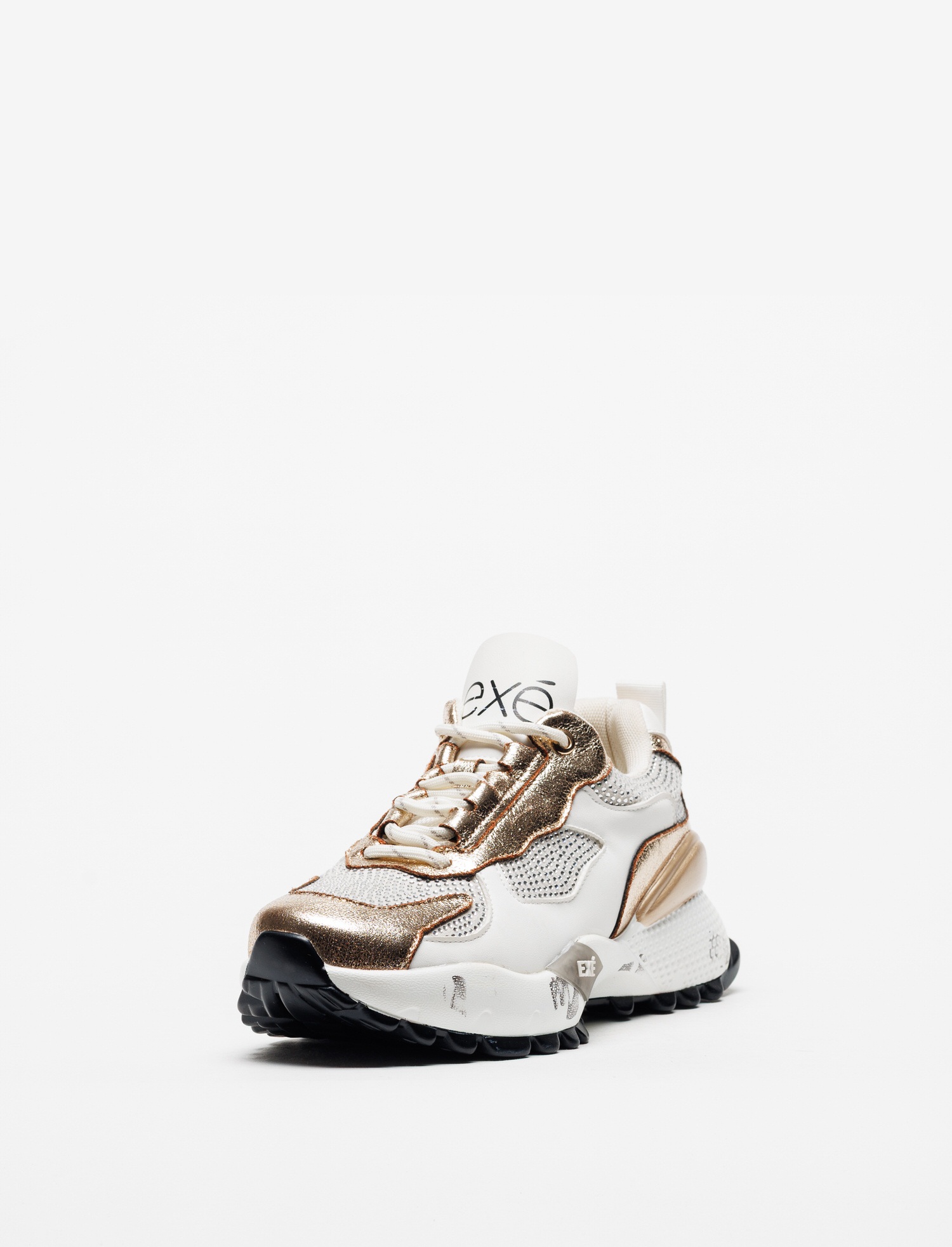 Ténis  D190608-22A Branco e Dourado - EXÉ  4