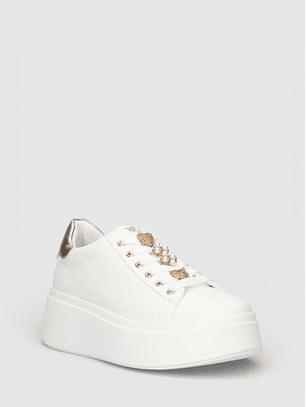 Ténis de Plataforma 88-61EX12 Branco - EXÉ