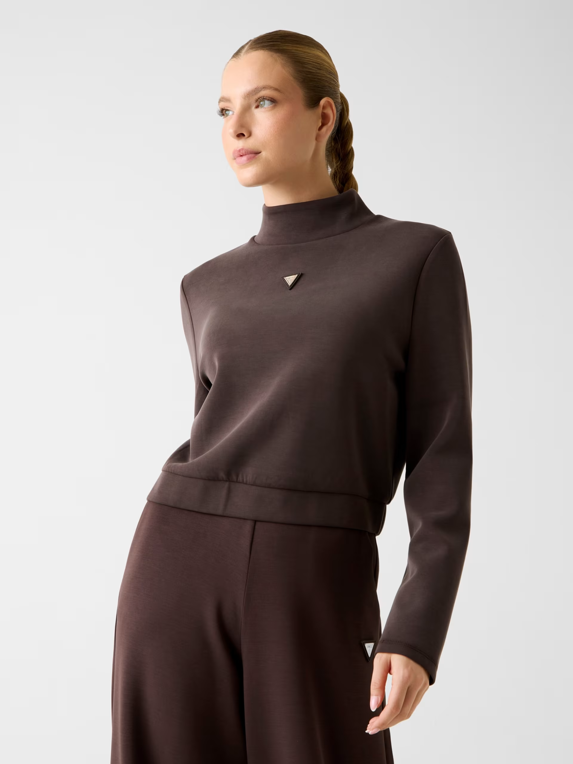 Sweat com Gola OLYMPE Castanho  - Guess 1