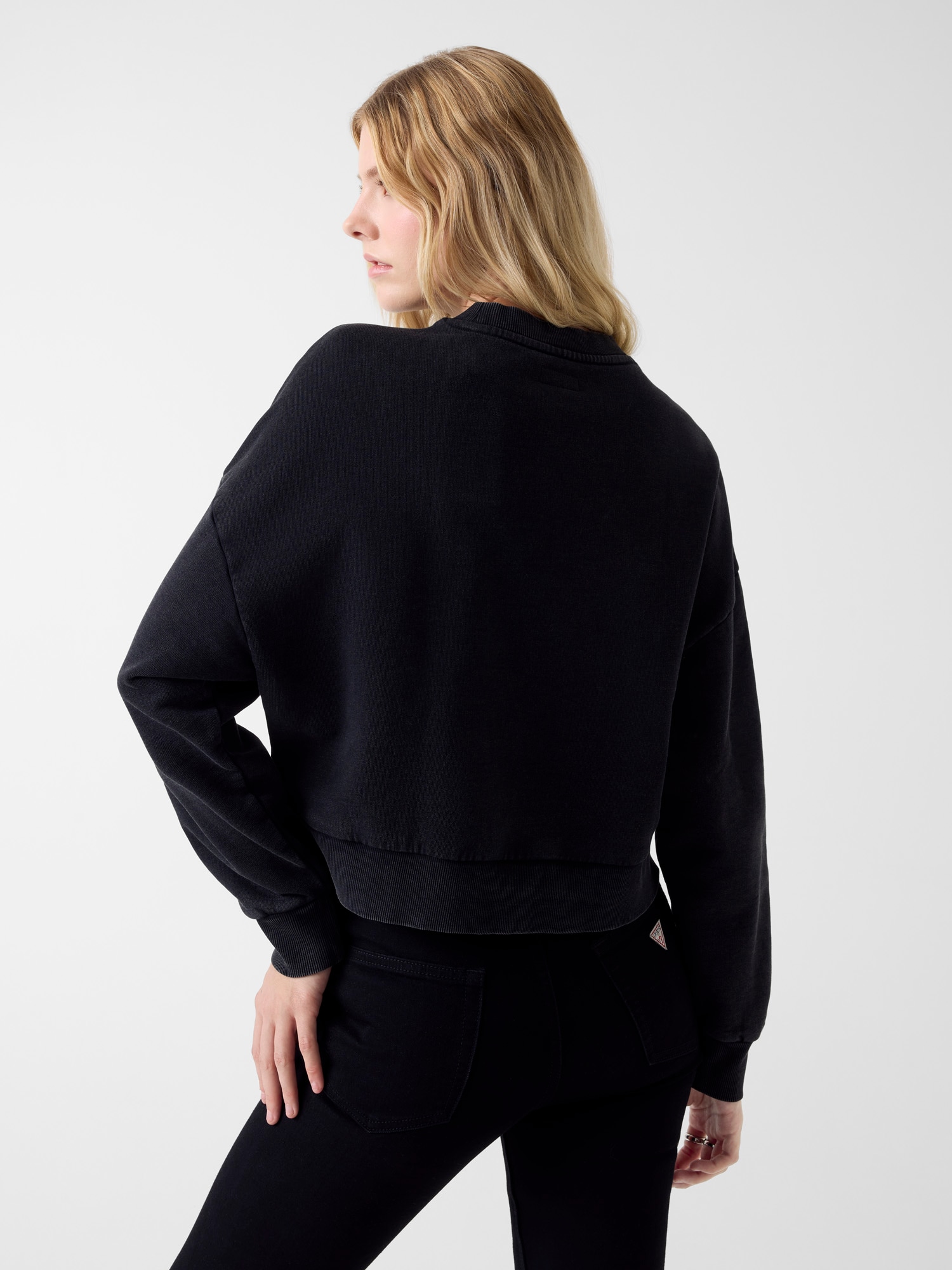 Sweat com Lavagem Preto - Guess Jeans 2