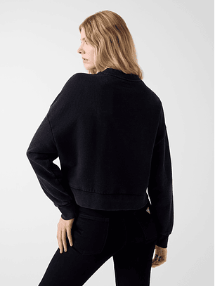 Sweat com Lavagem Preto - Guess Jeans