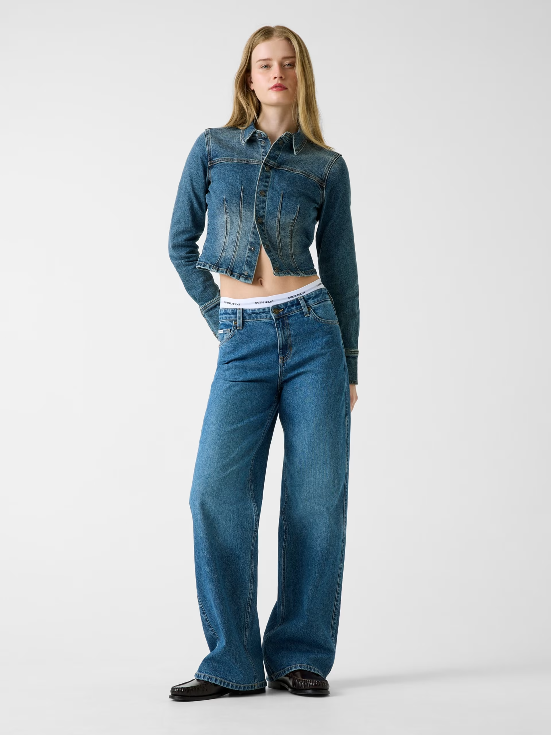 Calças de Ganga Wide Leg - Guess Jeans 3