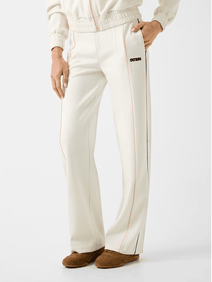 Calças Desportivas Wide Leg GEORGIA Branco - Guess 