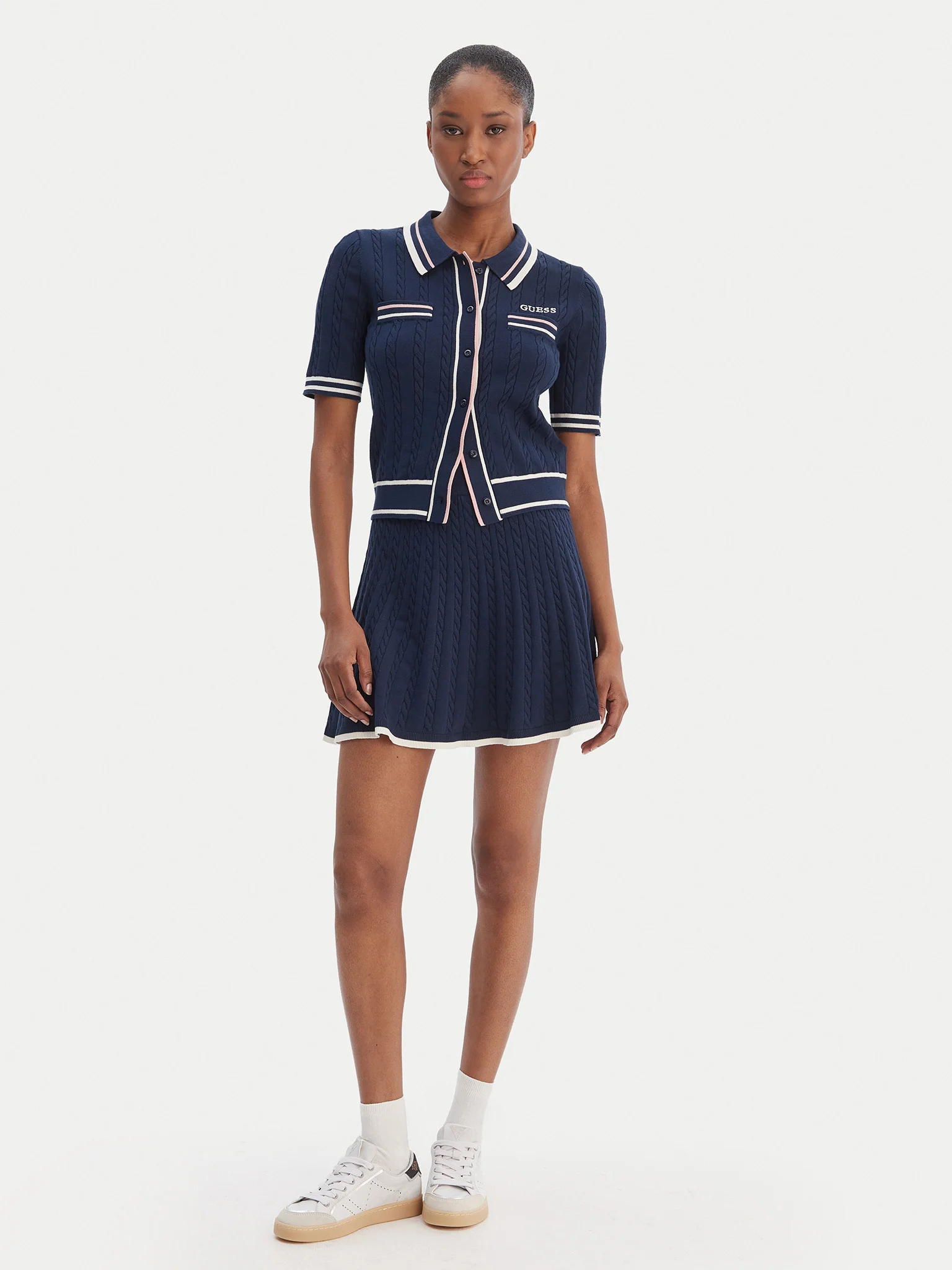 Saia SHARI em Malha Azul - Guess 3