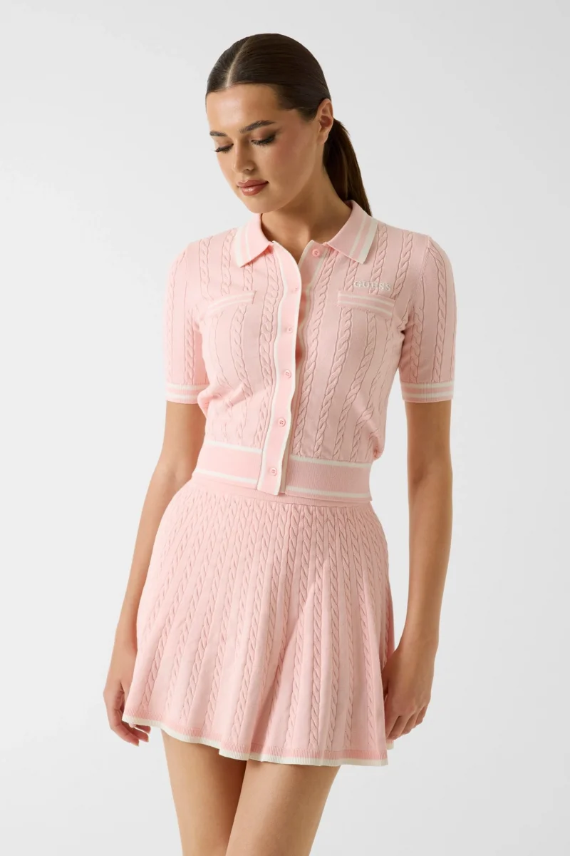 Saia SHARI em Malha Rosa - Guess  4