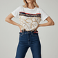 T-shirt Blusa KALILA Branco Correntes - Guess Marciano - thumbnail 2