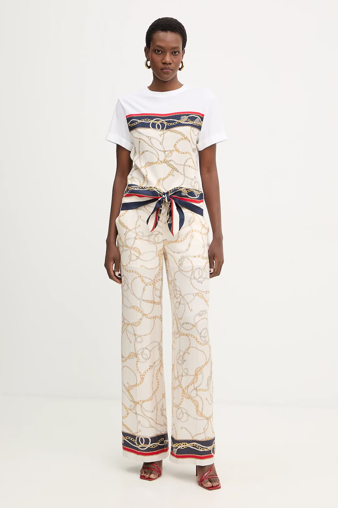 T-shirt Blusa KALILA Branco Correntes - Guess Marciano 6