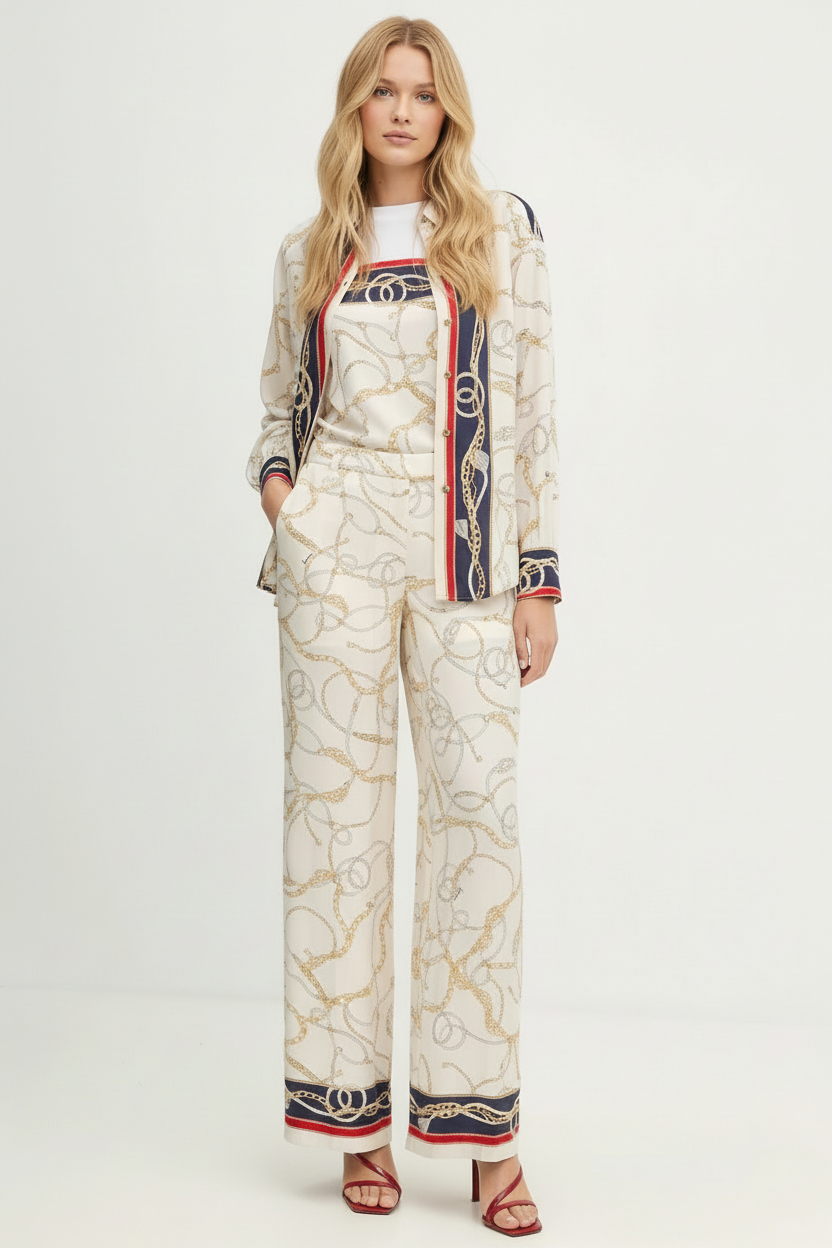 Camisa AMANDA Bege Correntes - Guess Marciano 2