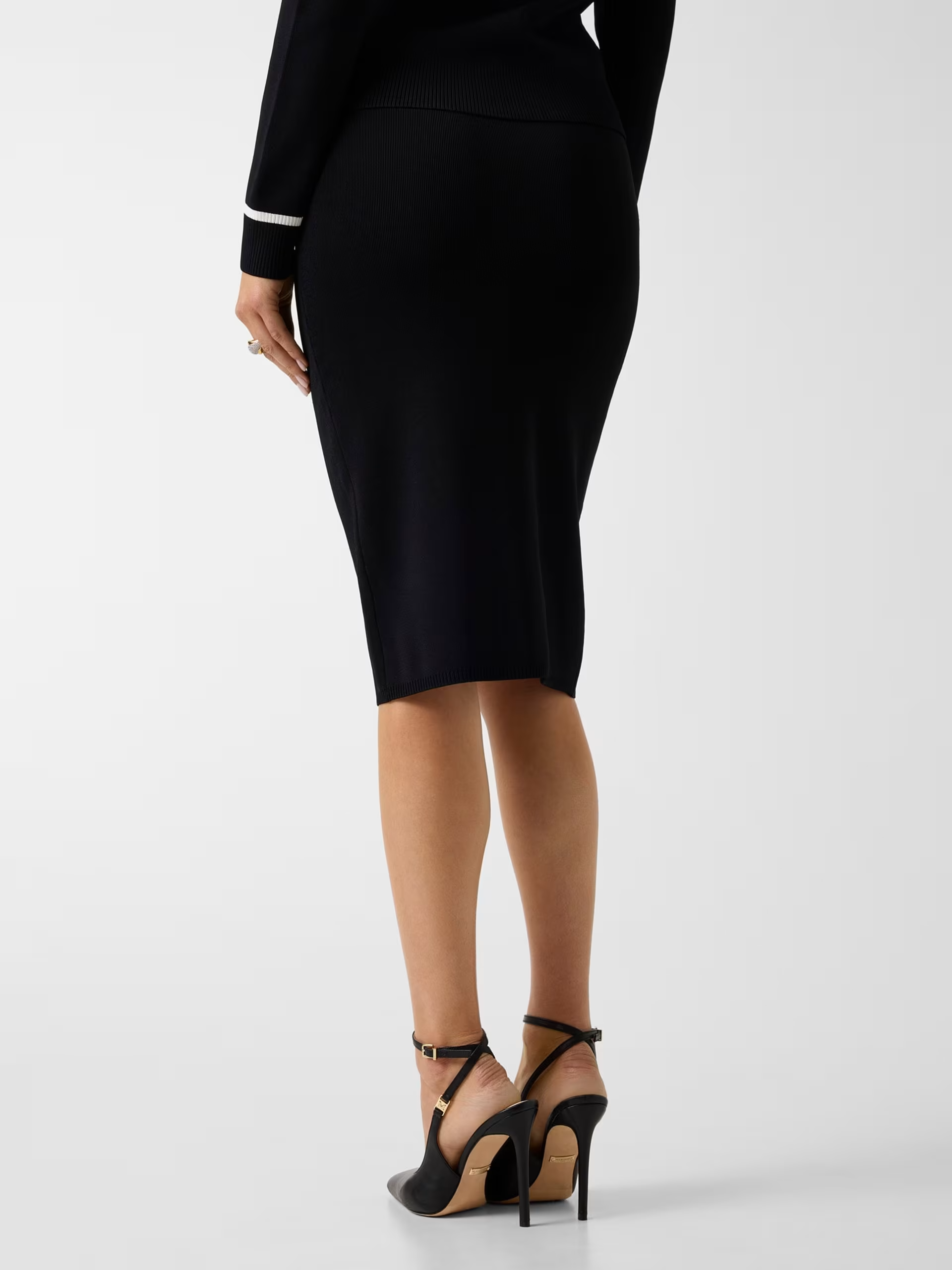 Saia Lápis em Malha NOEMI Preto - Guess Marciano  3