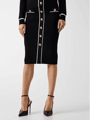 Saia Lápis em Malha NOEMI Preto - Guess Marciano 