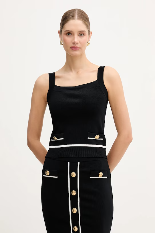 Top de Malha NOEMI Preto - Guess Marciano 1