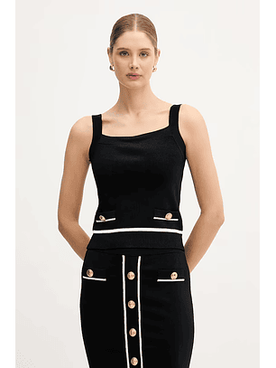 Top de Malha NOEMI Preto - Guess Marciano