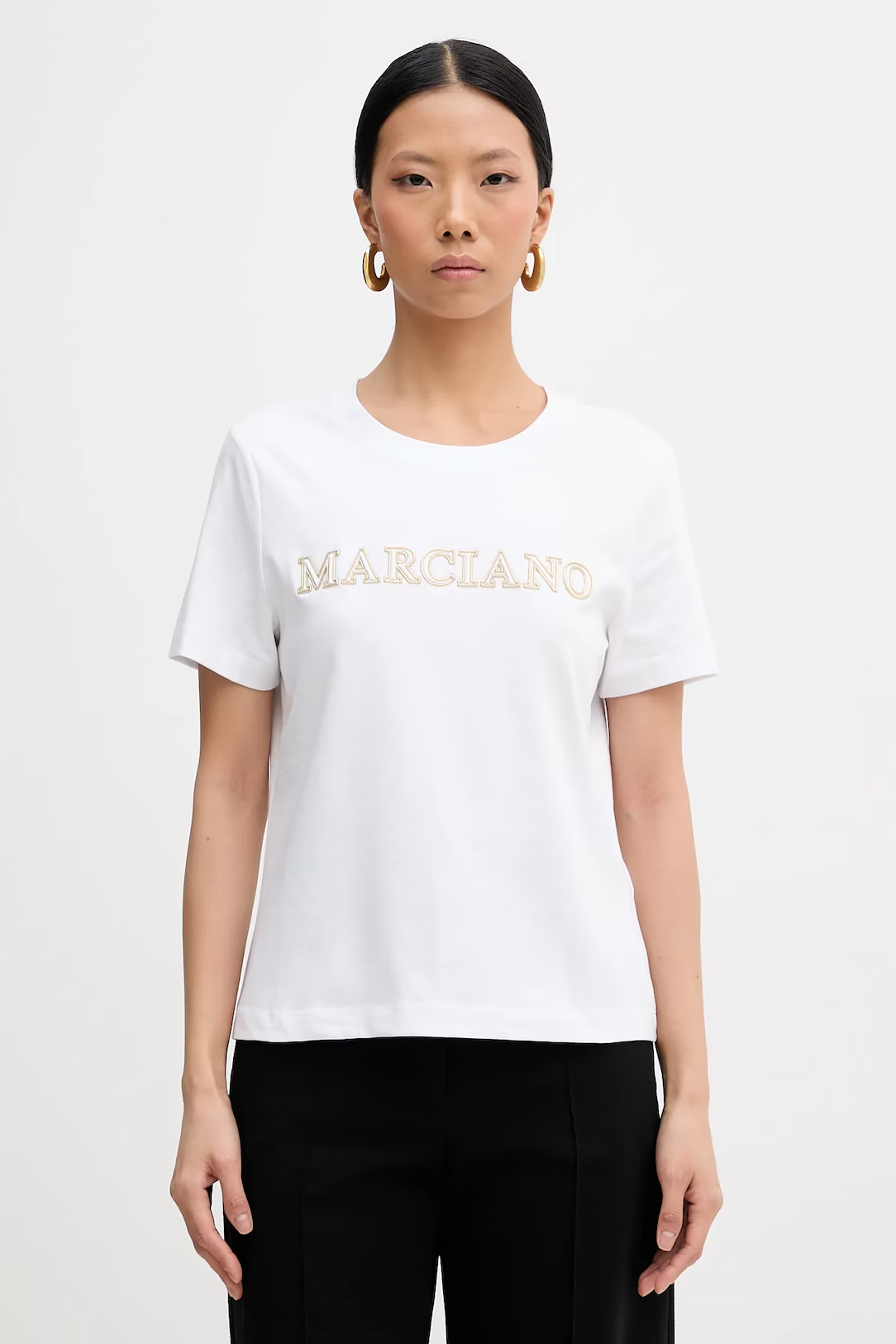 T-shirt MABEL Lettering Branco - Guess Marciano 1