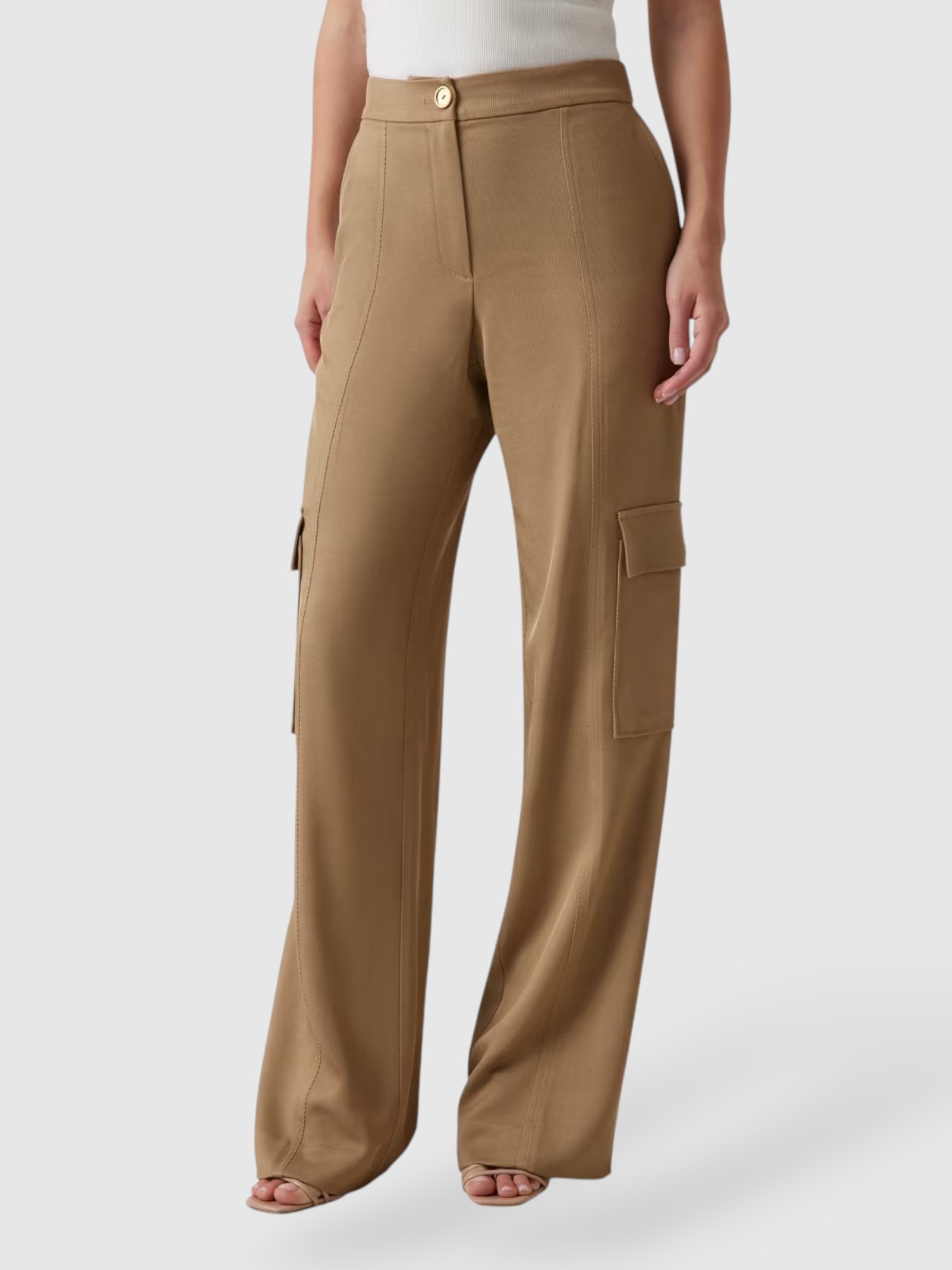 Calças Cargo ABBY Bege - Guess Marciano 1