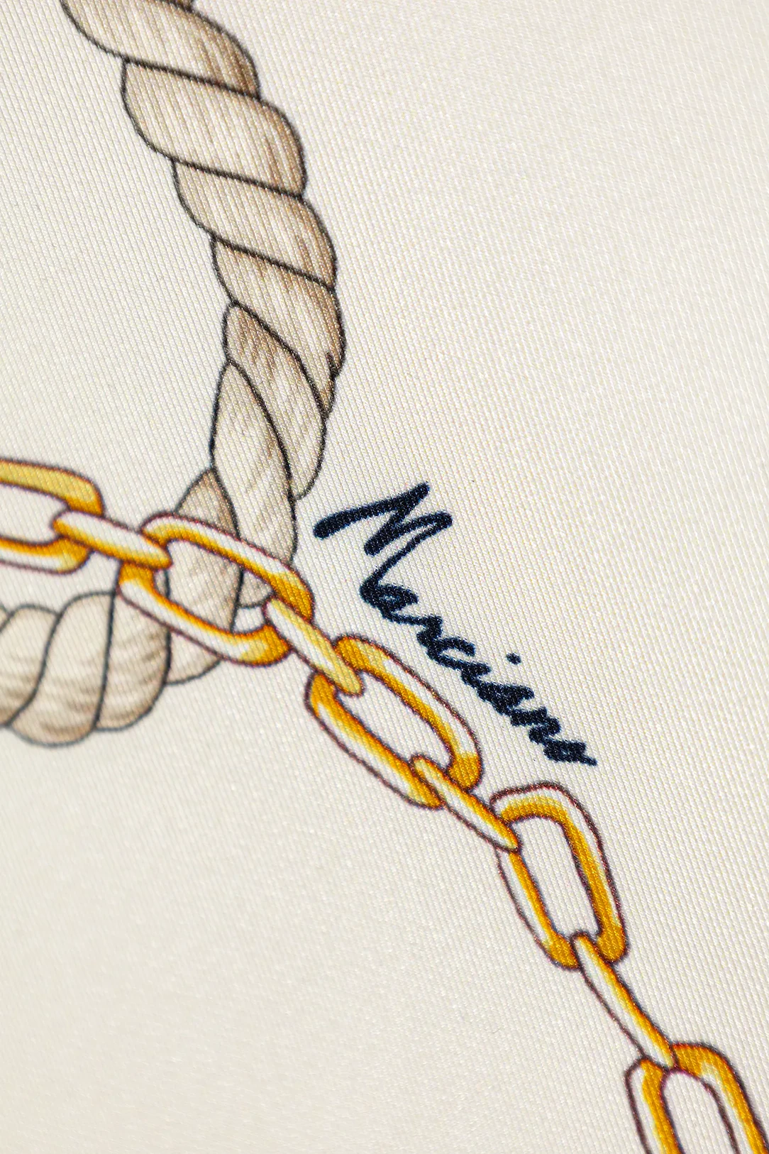 Lenço Correntes Azul e Bege  - Guess Marciano 3