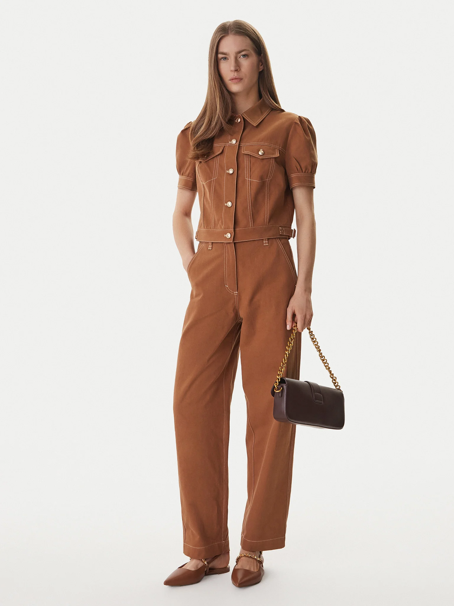 Blusa CORELINE Manga Curta Camel - Guess  2