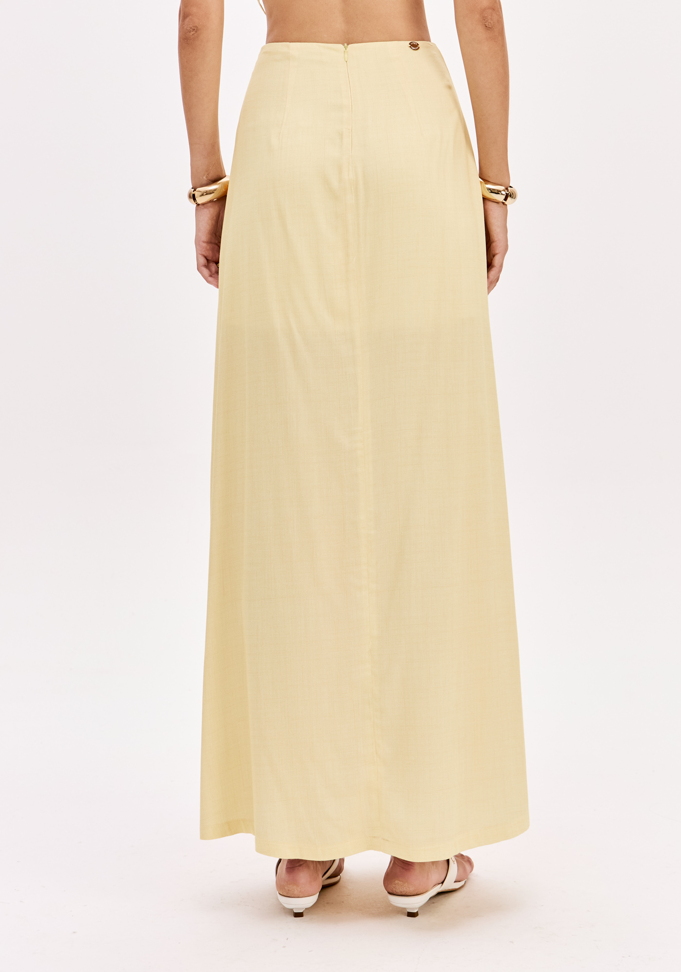 Saia Comprida FRENCH FLOWER Amarelo - Lança Perfume 4