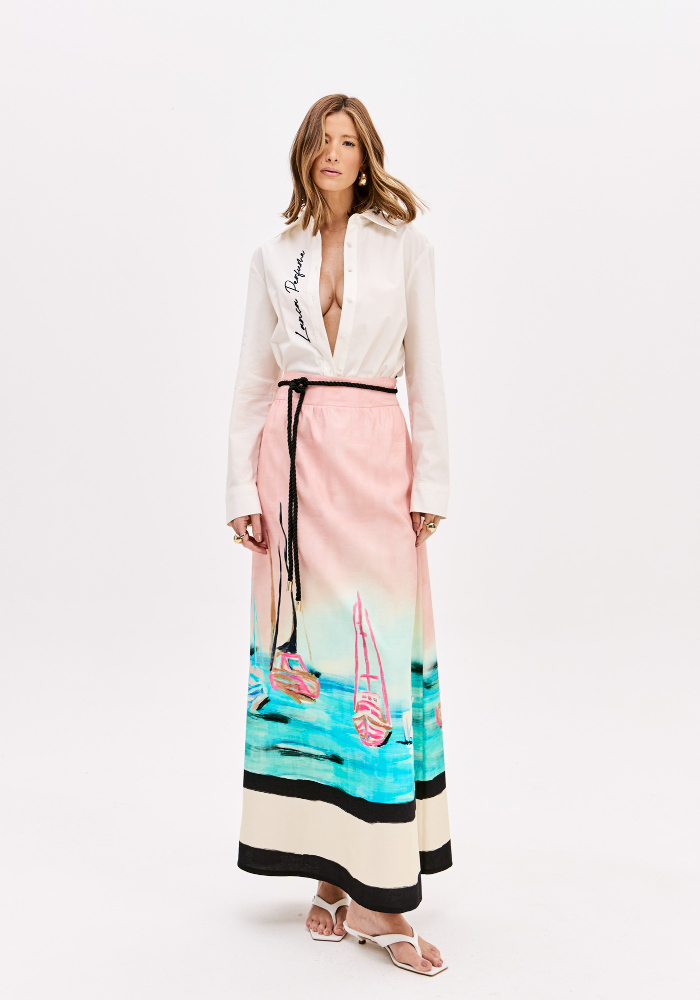 Saia Comprida COAST RIVIERA Rosa - Lança Perfume  2