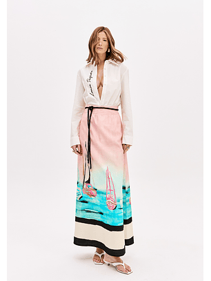 Saia Comprida COAST RIVIERA Rosa - Lança Perfume 