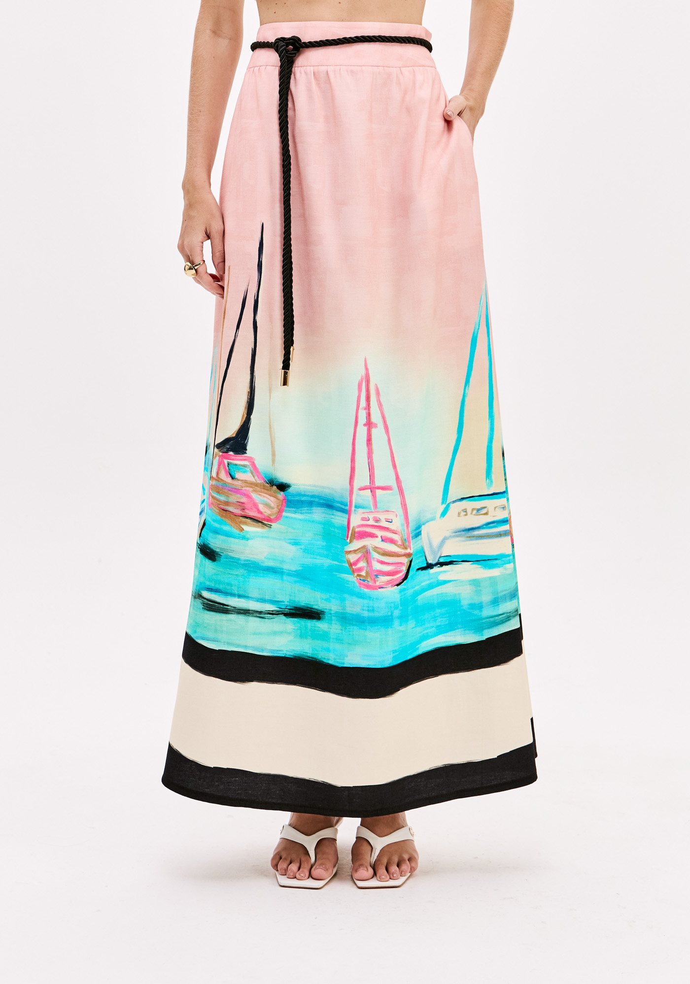 Saia Comprida COAST RIVIERA Rosa - Lança Perfume  1