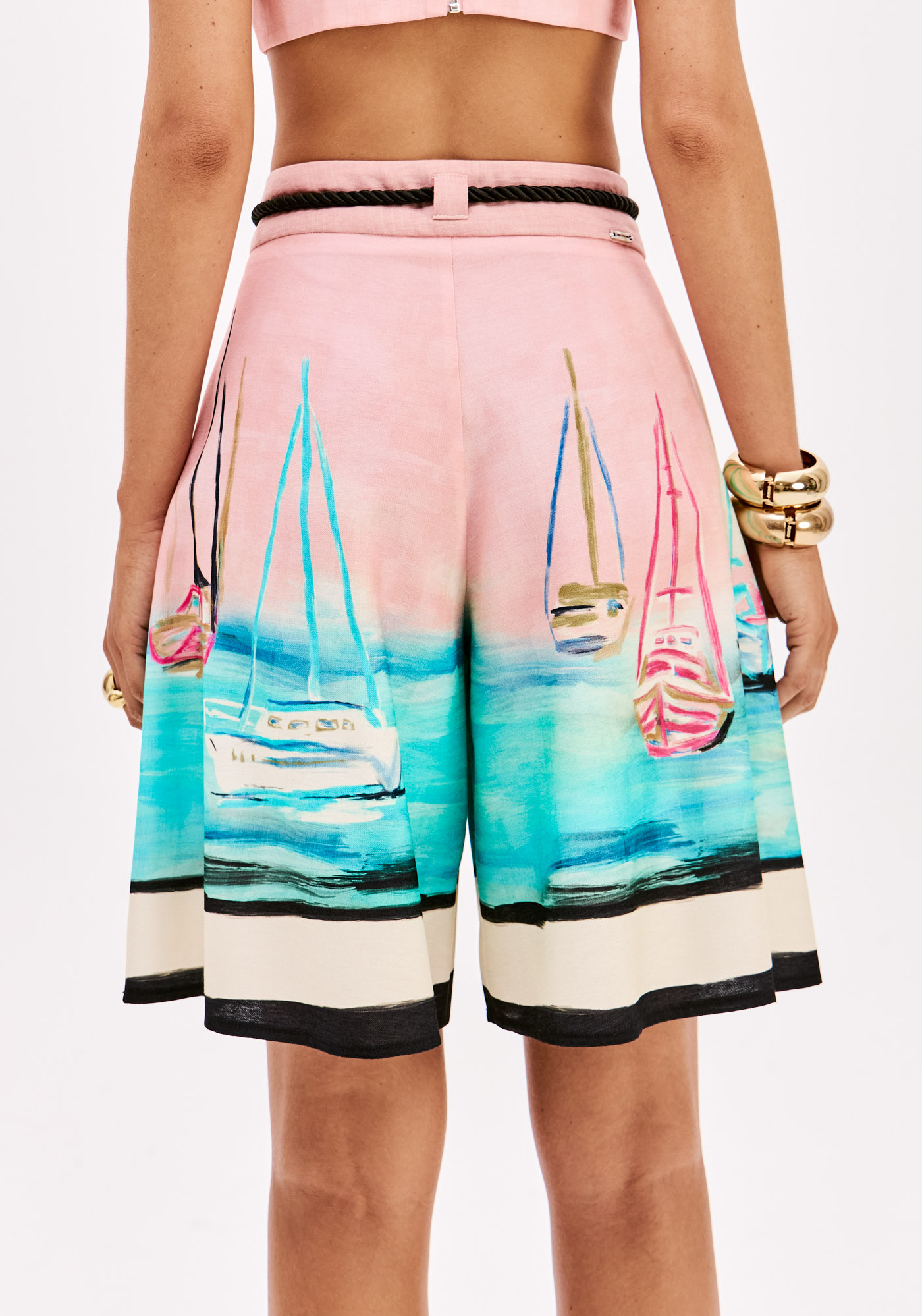 Calções Estampa COAST RIVIERA Rosa - Lança Perfume 5