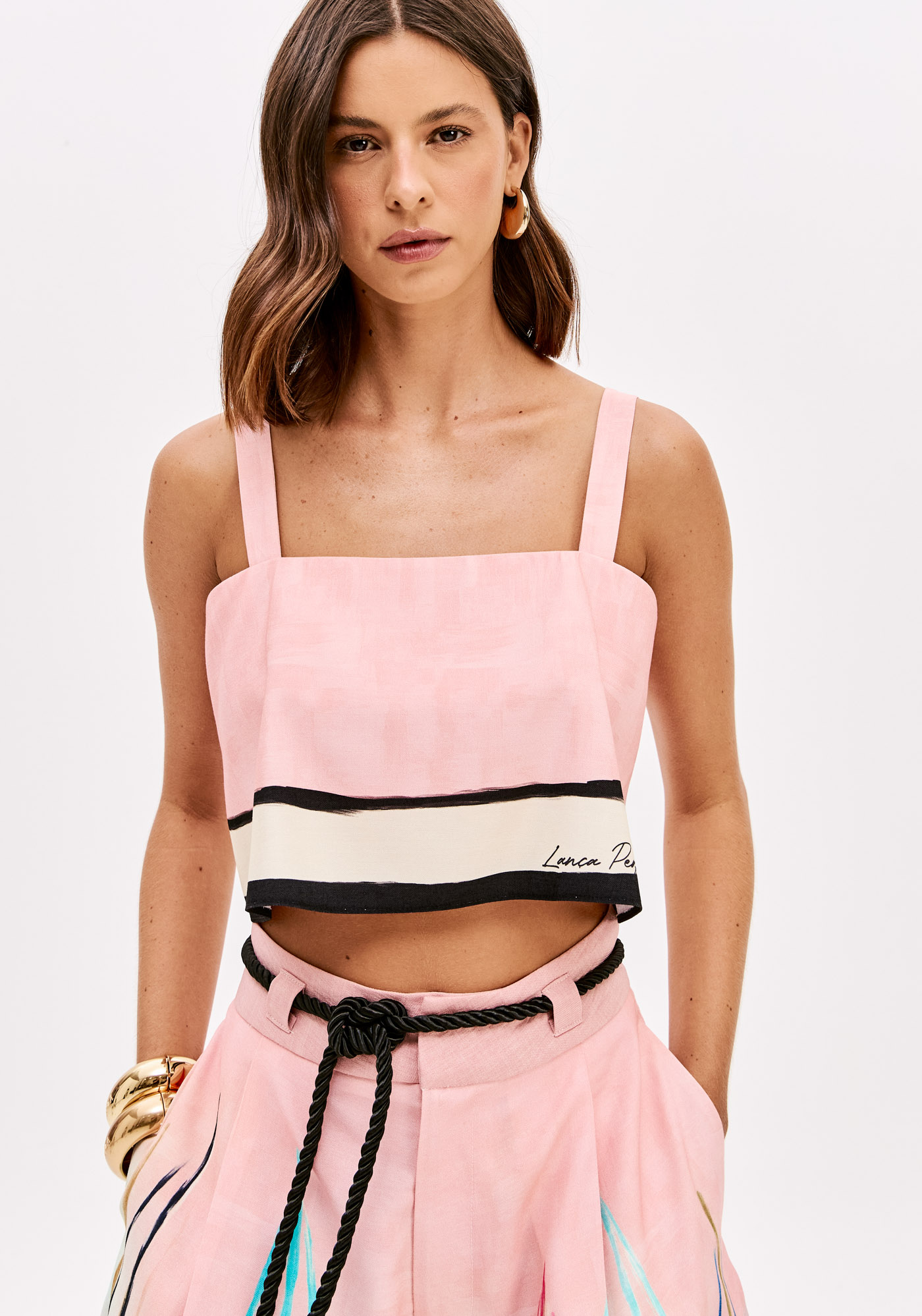 Top Estampa COAST RIVIERA Rosa - Lança Perfume  1