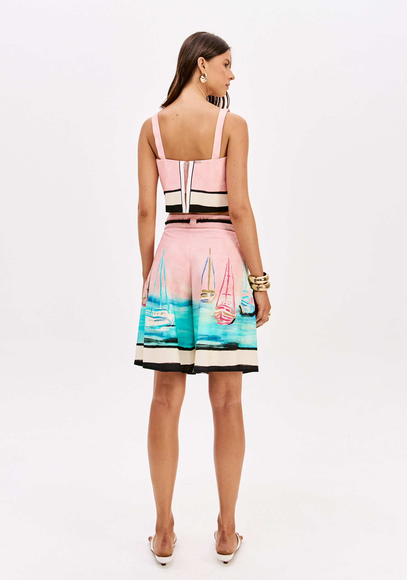 Top Estampa COAST RIVIERA Rosa - Lança Perfume  3