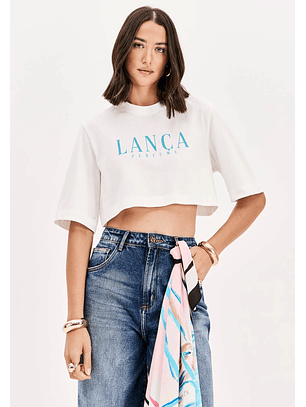 T-shirt + Lenço Branco - Lança Perfume