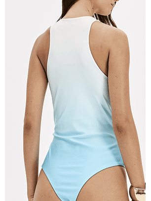 Body em Lycra Degradê Azul - Lança Perfume