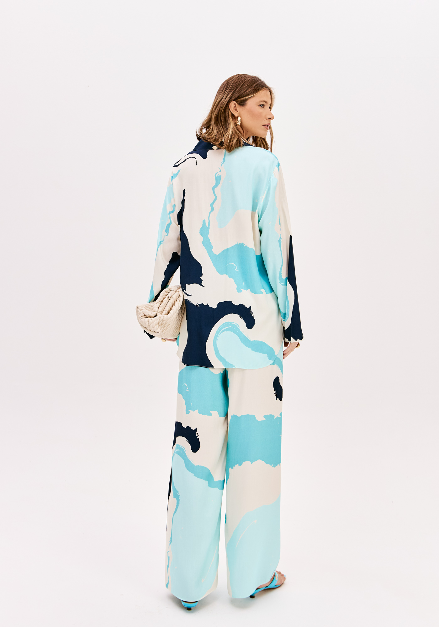 Calças Largas MARINE COAST Azul - Lança Perfume  2