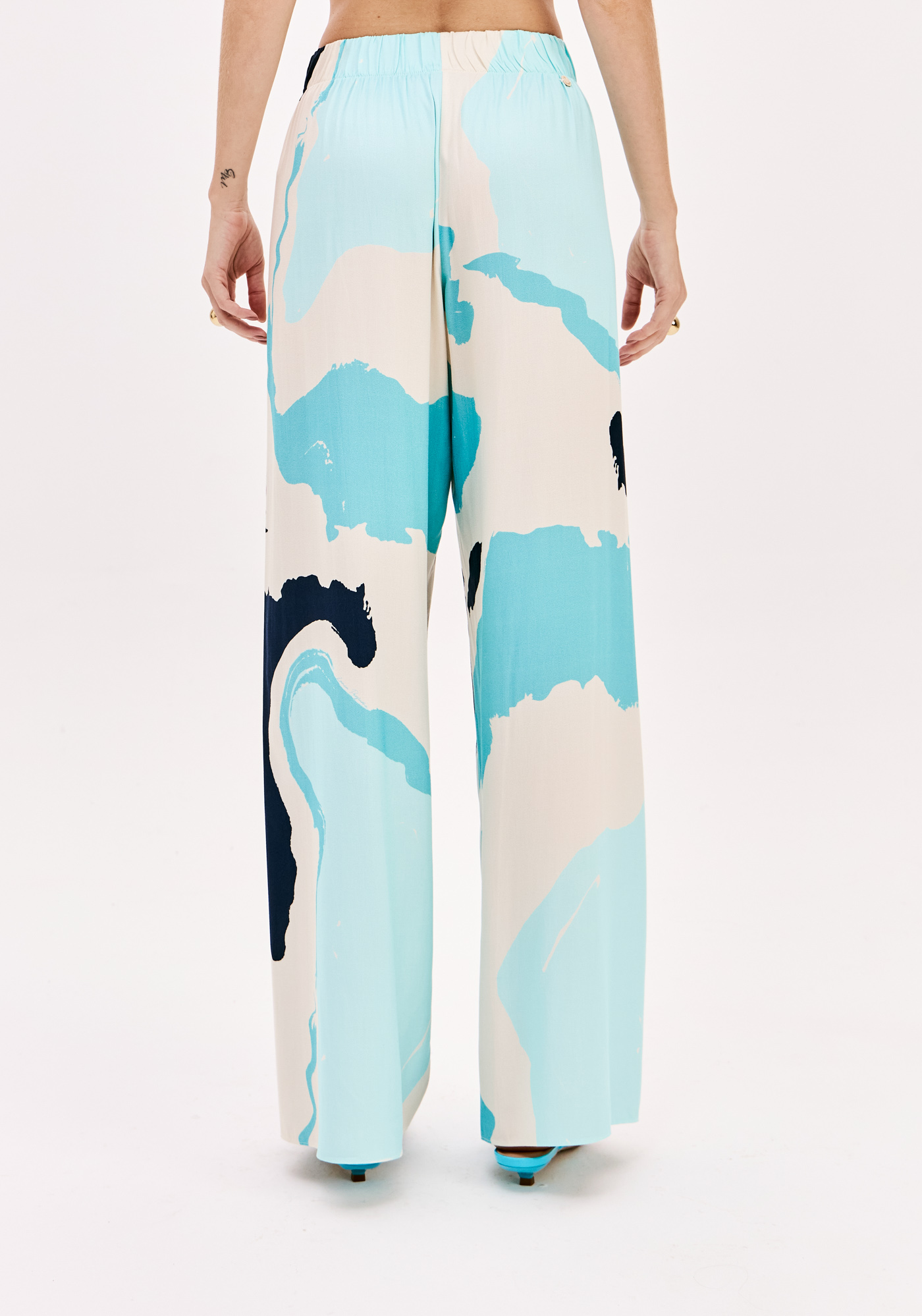 Calças Largas MARINE COAST Azul - Lança Perfume  3