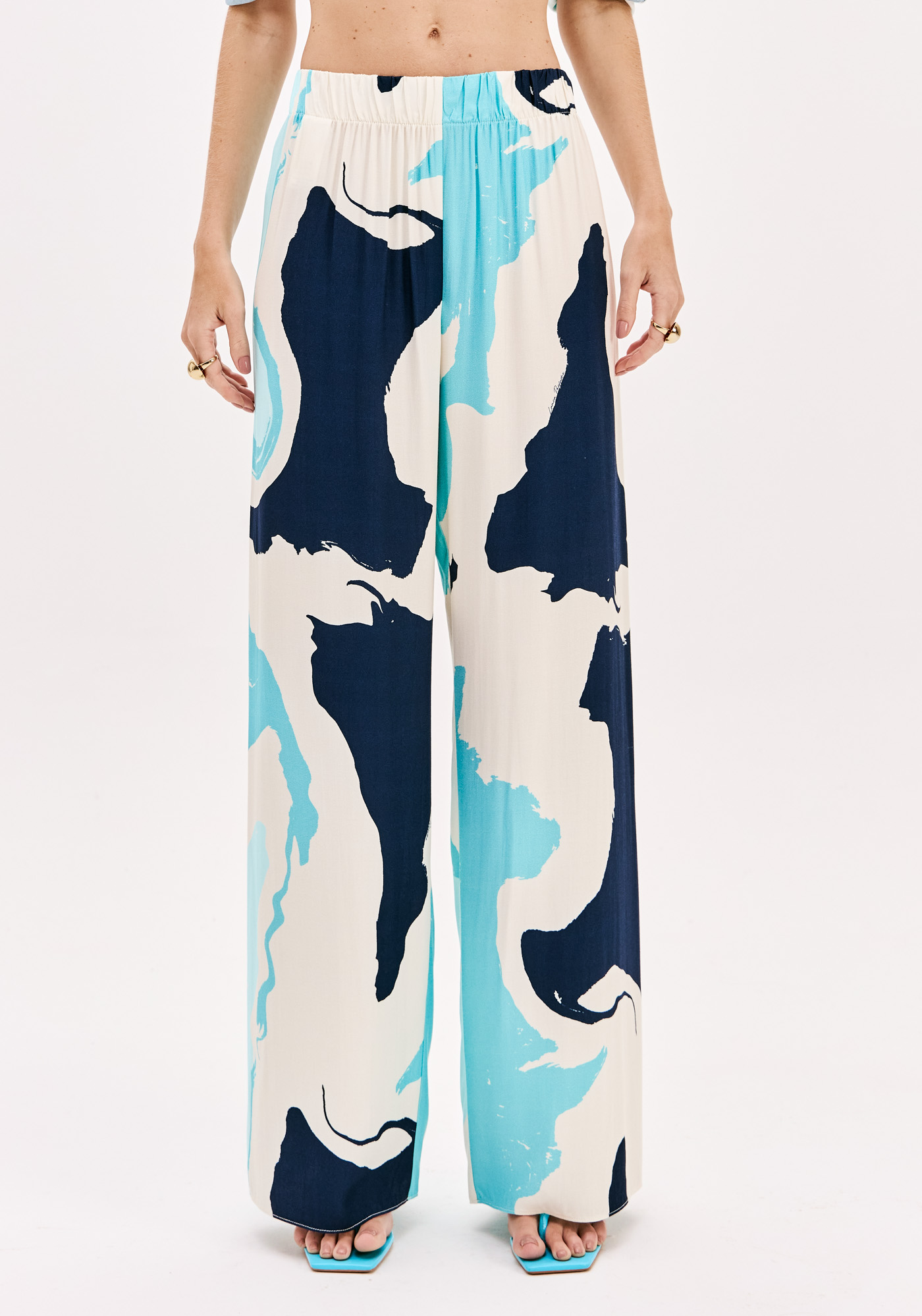 Calças Largas MARINE COAST Azul - Lança Perfume  1