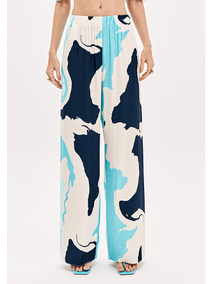 Calças Largas MARINE COAST Azul - Lança Perfume 