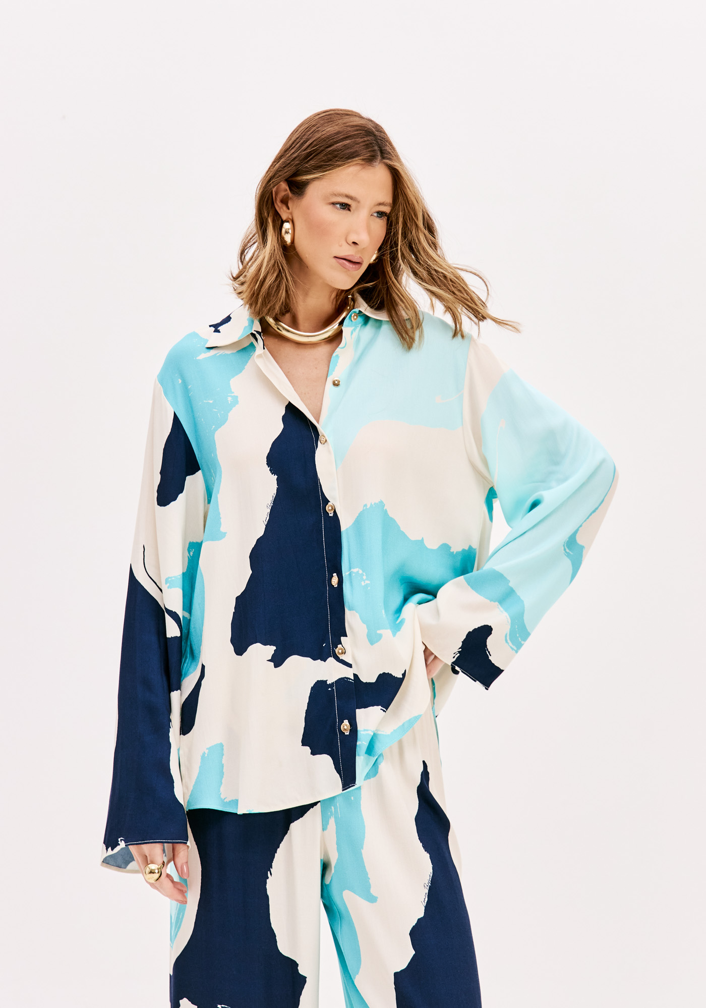 Camisa MARINE COAST Azul - Lança Perfume 1