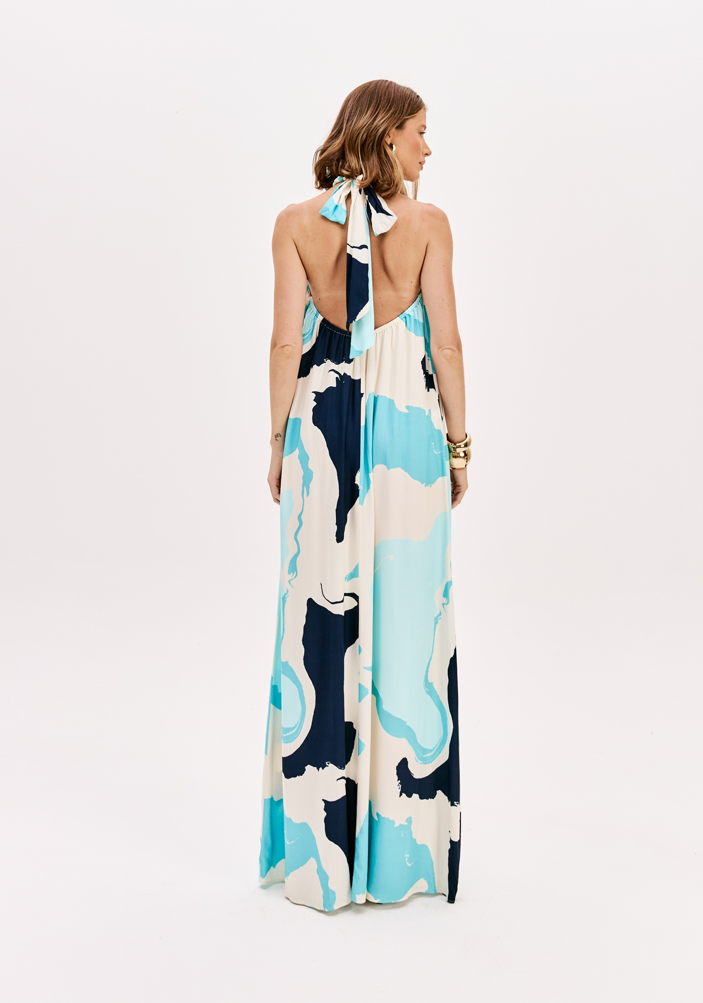 Vestido Comprido MARINE COAST Azul - Lança Perfume  4